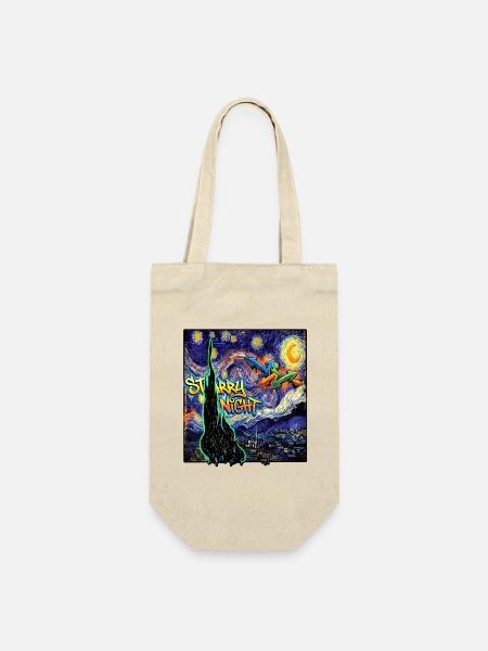 Van Goghs Sternennacht Wildstyle Burner - Geschenkbeutel für Flaschen - Natur