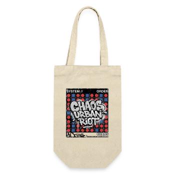 Raster Throw up Graffiti - Geschenkbeutel für Flaschen - Natur - Vorne