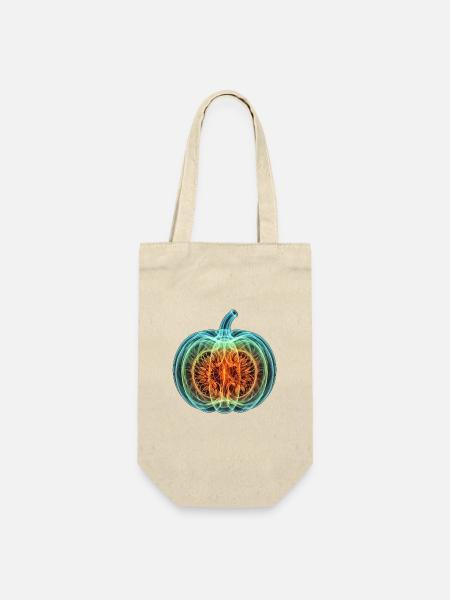 Röntgen Kürbis Vegan - Geschenkbeutel für Flaschen - Natur