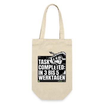 Büro Faultier - Geschenkbeutel für Flaschen - Natur - Vorne