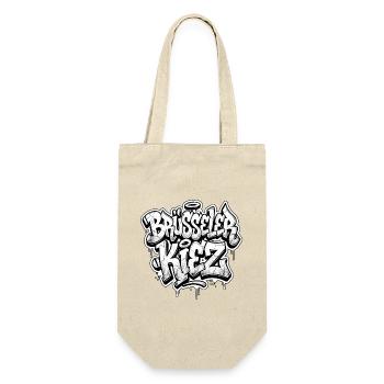 Brüsseler Kiez Berlin Graffiti - Geschenkbeutel für Flaschen - Natur - Vorne