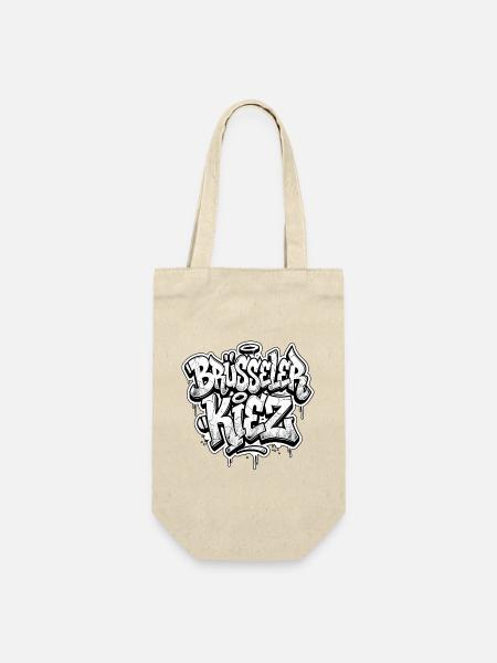 Brüsseler Kiez Berlin Graffiti - Geschenkbeutel für Flaschen - Natur