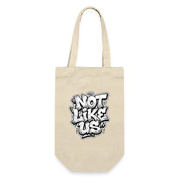 Not Like Us Berlin Graffiti - Geschenkbeutel für Flaschen - Natur - Vorne