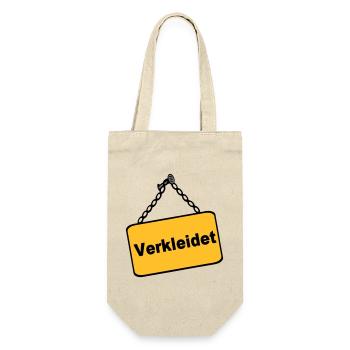 Party Shirt ,Feiern , Karneval, Verkleidet(25) - Geschenkbeutel für Flaschen - Natur - Vorne