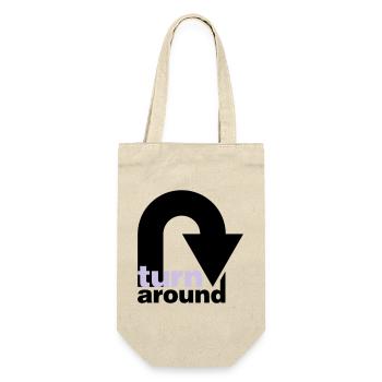 turn around - Geschenkbeutel für Flaschen - Natur - Vorne