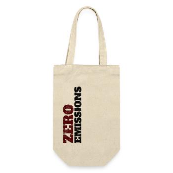 Zero emissions / electric driving / electric car - Gift Bag for Bottles - nature - Front