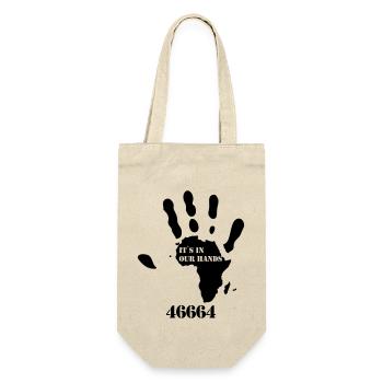 46664__its_in_our_hands - Geschenkbeutel für Flaschen - Natur - Vorne