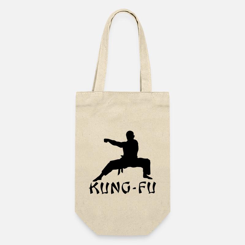 kung fu geschenkshirt - Geschenkbeutel für Flaschen - Natur