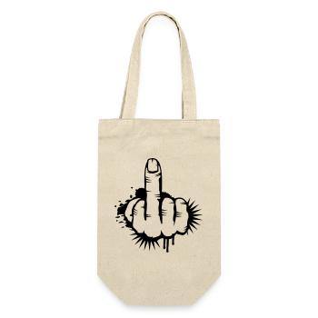Middle finger Graffiti - Gift Bag for Bottles - nature - Front