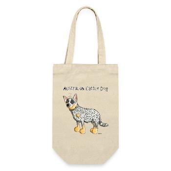 Funny Australian Cattle Dog - Dogs - Gift Bag for Bottles - nature - Front