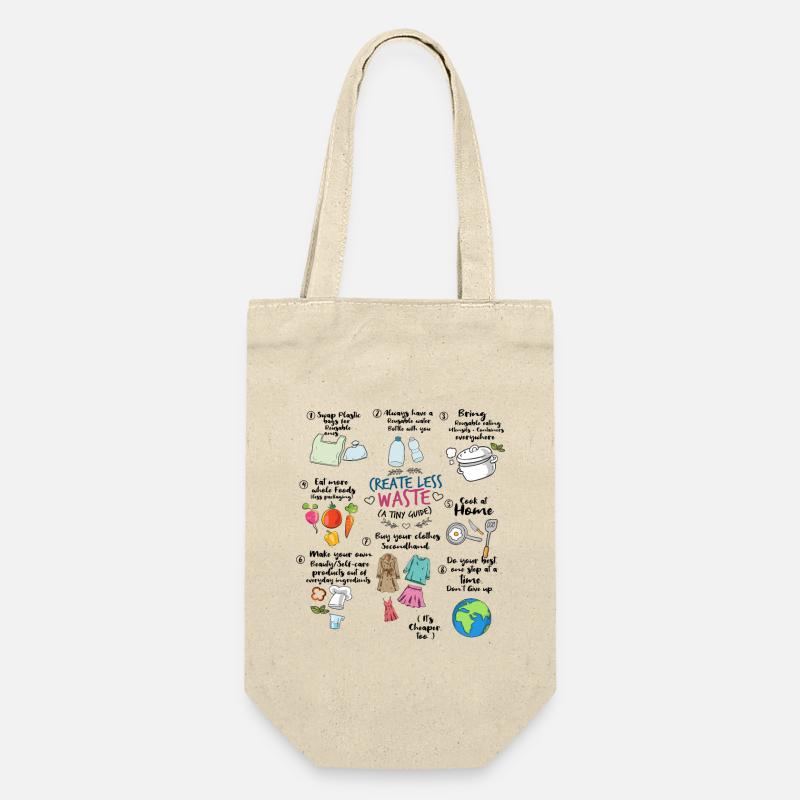 Create less waste Recycling guide - Geschenkbeutel für Flaschen - Natur