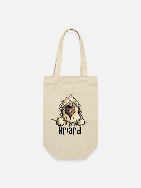 Funny Briard - Sac à bouteille - nature