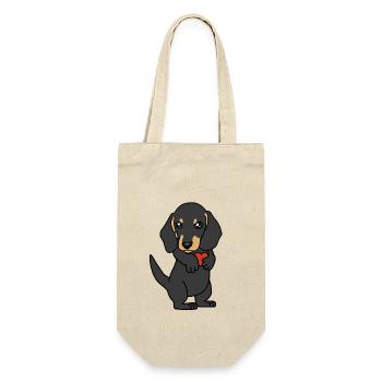 Dog Dogs Dog breeds Pets Pets Animal lover Dachshund - Gift Bag for Bottles - nature - Front