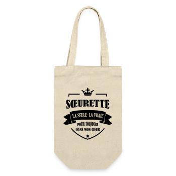Soeur Soeurette Frère Naissance Bébé Sœur - Sac à bouteille - nature - Devant