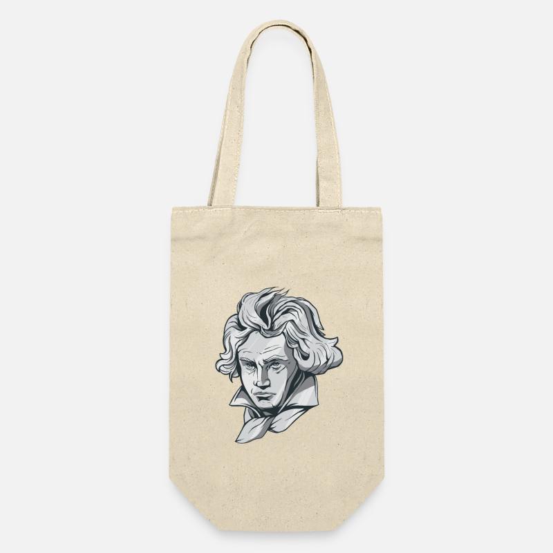 Buste de visage de Beethoven avec le compositeur de Beethoven - Sac à bouteille - nature