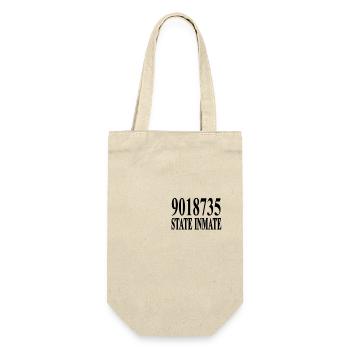 Convict costume criminal carnival party jail - Gift Bag for Bottles - nature - Front