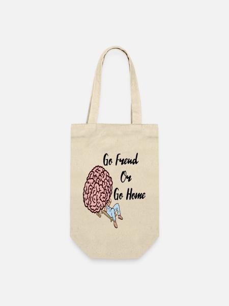 Psychiater Psychologie Studium Freud Therapie - Geschenkbeutel für Flaschen - Natur