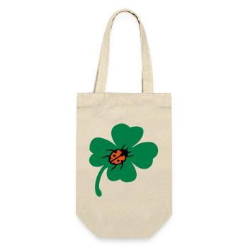 Lucky Cloverleaf Ladybug - Gift Bag for Bottles - nature - Front