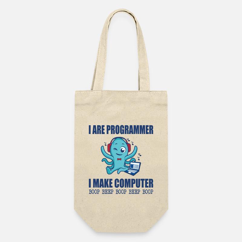 Je suis programmeur je fais bip boop ordinateur - Sac à bouteille - nature