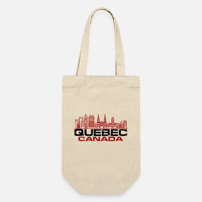 Quebec skyline - Geschenkbeutel für Flaschen - Natur