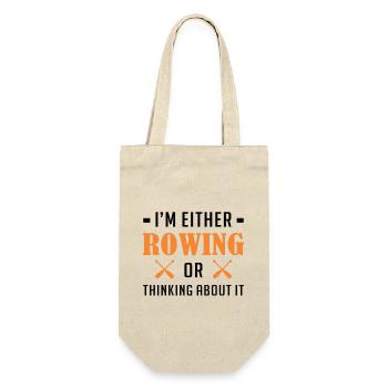 Rowing Rowing Rowing Rowing Rowing Rowing Water Sports Rowing - Gift Bag for Bottles - nature - Front