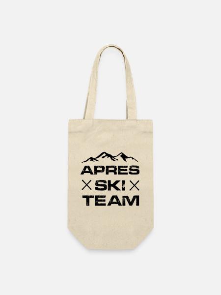 apres ski team - Geschenkbeutel für Flaschen - Natur