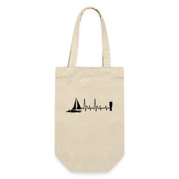 Voile et bière - Sac à bouteille - nature - Devant