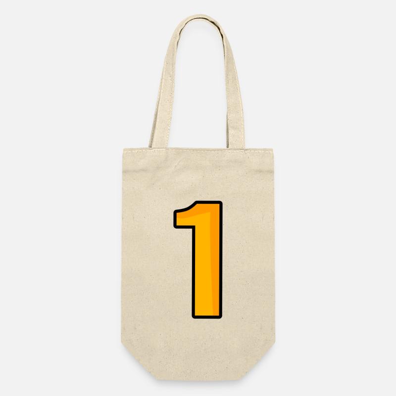 Number 1 - Gift Bag for Bottles - nature