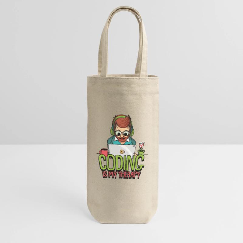 Hacking Programmierer Hacker Code Coding Geschenk Geschenkbeutel für Flaschen