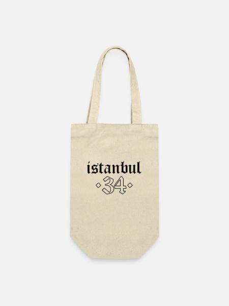 Istanbul 34 Türkei Turkiye Geschenk Urlaub TR Türk - Geschenkbeutel für Flaschen - Natur