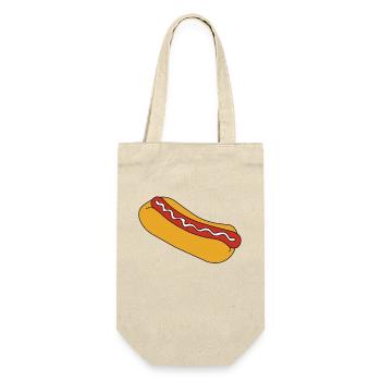 Hot Dog Fast Food Sausage Rolls - Gift Bag for Bottles - nature - Front