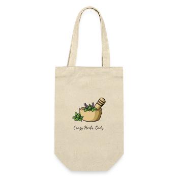 Herbs Crazy Herbs Lady - Gift Bag for Bottles - nature - Front