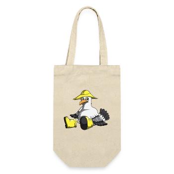 Seagull Gift Coastal Holiday Sea Lake Ocean Fans - Gift Bag for Bottles - nature - Front