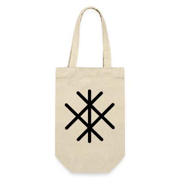Love man for man in viking runes - Gift Bag for Bottles - nature - Front