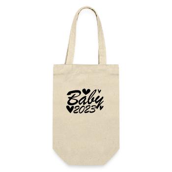 Baby 2023 - Newborn 2023 Baby Gift - Gift Bag for Bottles - nature - Front