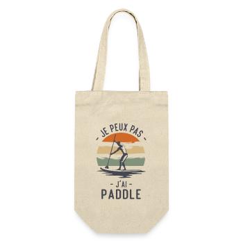Je peux pas j'ai Paddle humour cadeau - Sac à bouteille - nature - Devant