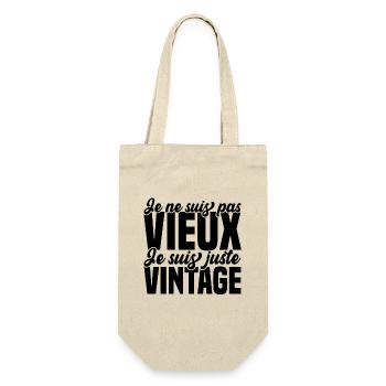 Je Ne suis Pas Vieux Je suis Juste Vintage - Sac à bouteille - nature - Devant