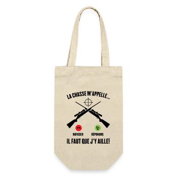 La Chasse m'appelle faut que j'y aille ! - Sac à bouteille - nature - Devant