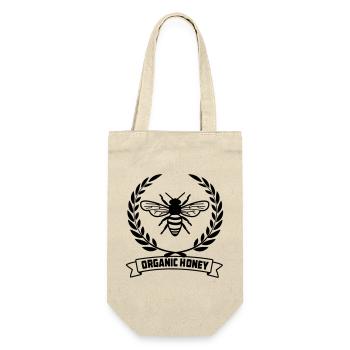 Bees in laurel wreath - Gift Bag for Bottles - nature - Front