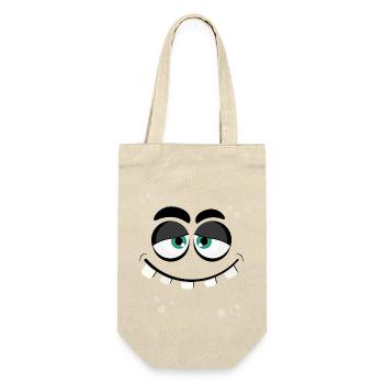 Monster Face 4 - Gift Bag for Bottles - nature - Front
