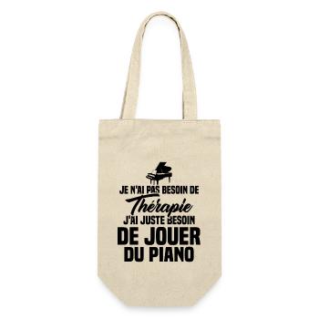 J'ai Juste Besoin De Jouer Du Piano Humour Cadeau - Sac à bouteille - nature - Devant