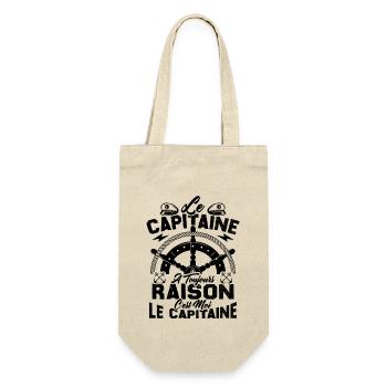 Le Capitaine A Toujours Raison C'est Moi Capitaine - Sac à bouteille - nature - Devant