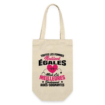 Les meilleures femmes deviennent aides-soignantes - Sac à bouteille - nature - Devant
