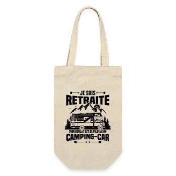 Je suis retraité et piloter un camping-car Cadeau - Sac à bouteille - nature - Devant