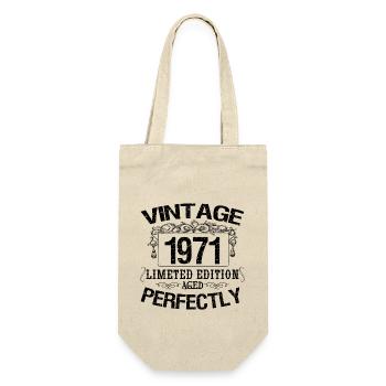1971 Vintage | Limited edition 1971 aged perfectly - Gift Bag for Bottles - nature - Front