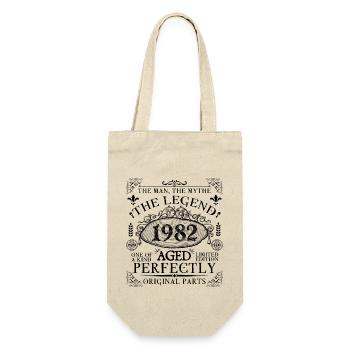 1982 | Die Legende seit 1982 Geburtstag - Geschenkbeutel für Flaschen - Natur - Vorne