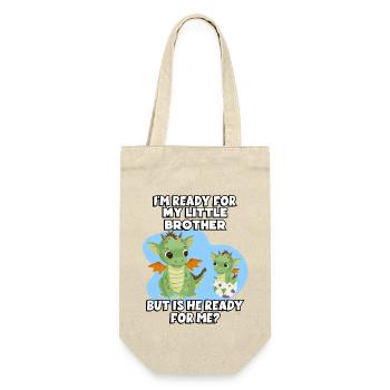 Je suis prêt pour mon petit frère, mais - Sac à bouteille - nature - Devant