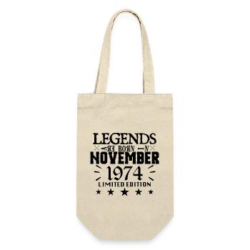 November 1974 | 1974 legends were born in November - Sac à bouteille - nature - Devant