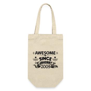 January 2005 | Awesome 2005 | born in January - Gift Bag for Bottles - nature - Front