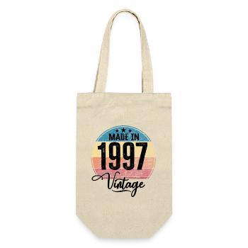 Vintage Made in 1997 Year of Birth 1997 Birthday - Gift Bag for Bottles - nature - Front